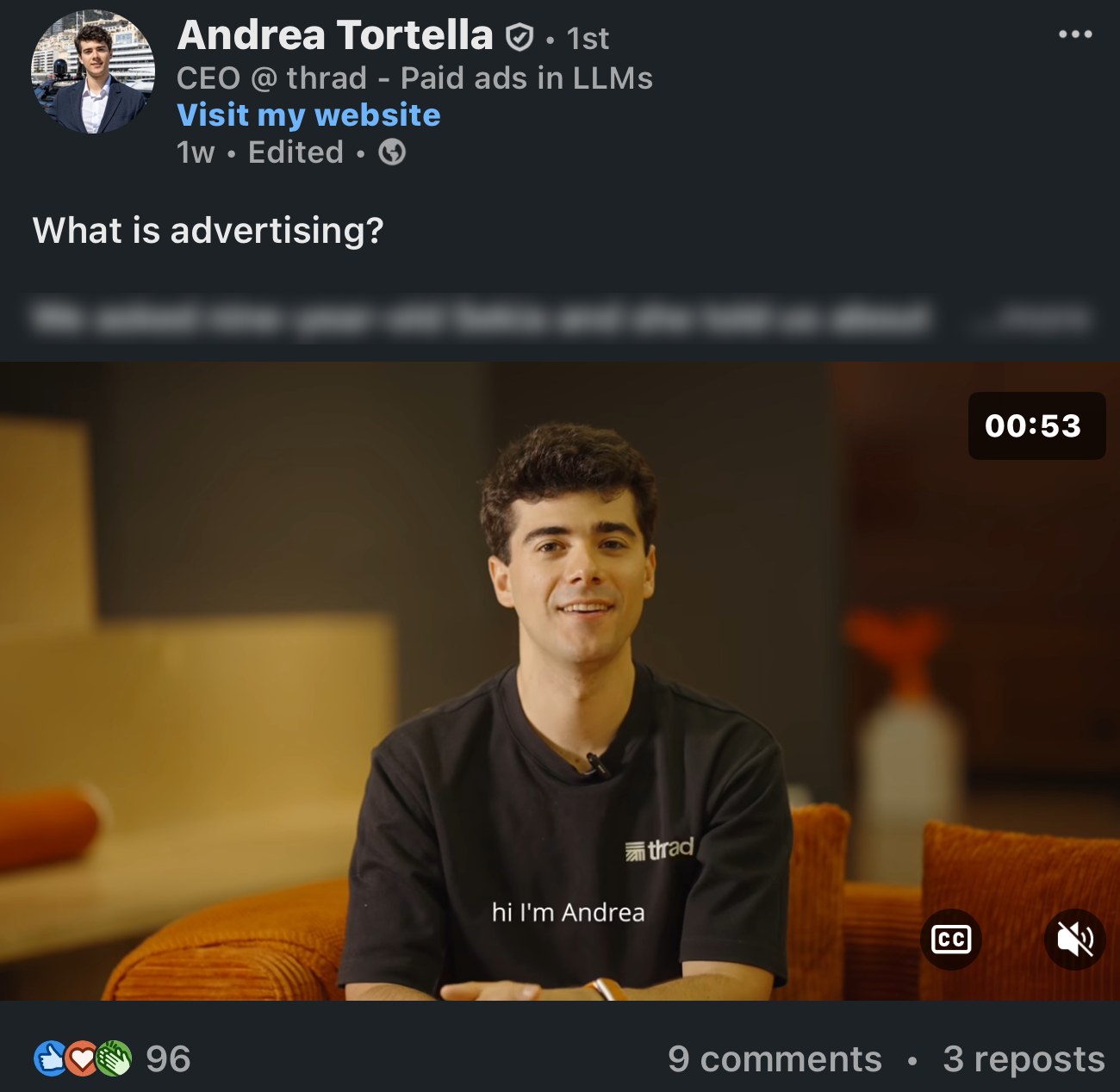 Thrad's "What is advertising?" video